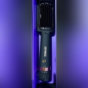 Amika- Double Agent 2-in-1 Blow Dryer + Straightening Brush. New in box